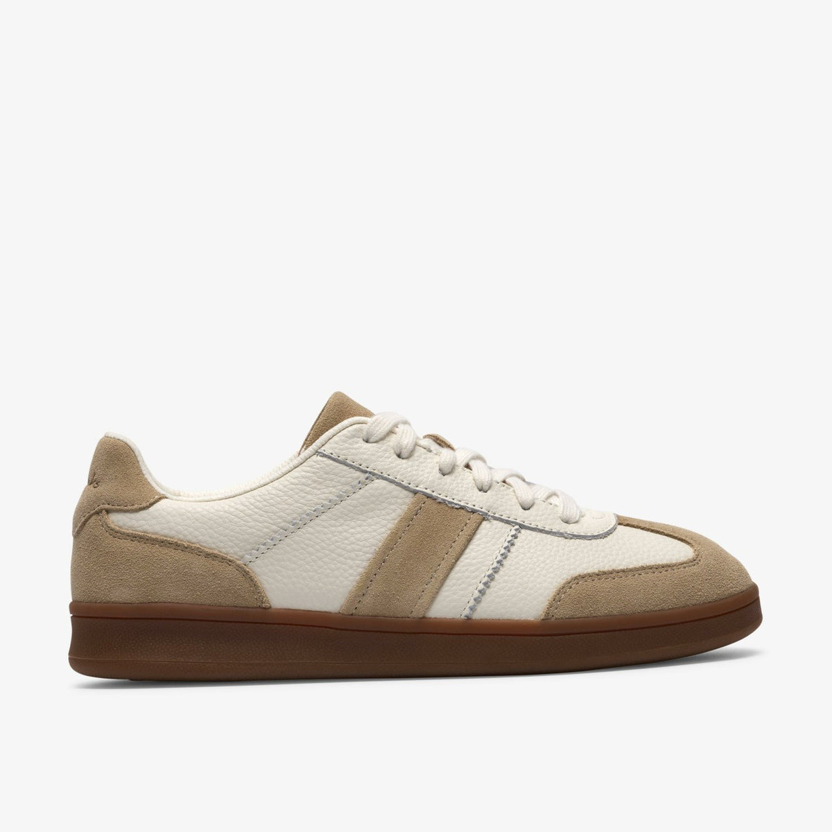 Clarks Women Seco Speed White Combination Leather