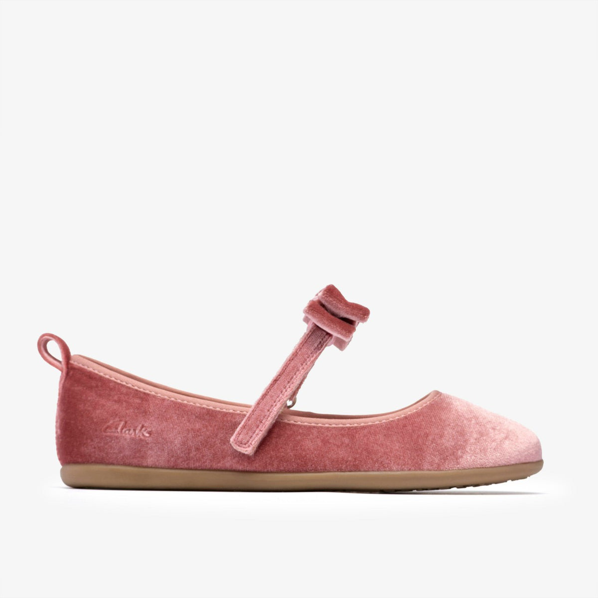 Clarks Kids Charm Bow Kid Dusty Pink