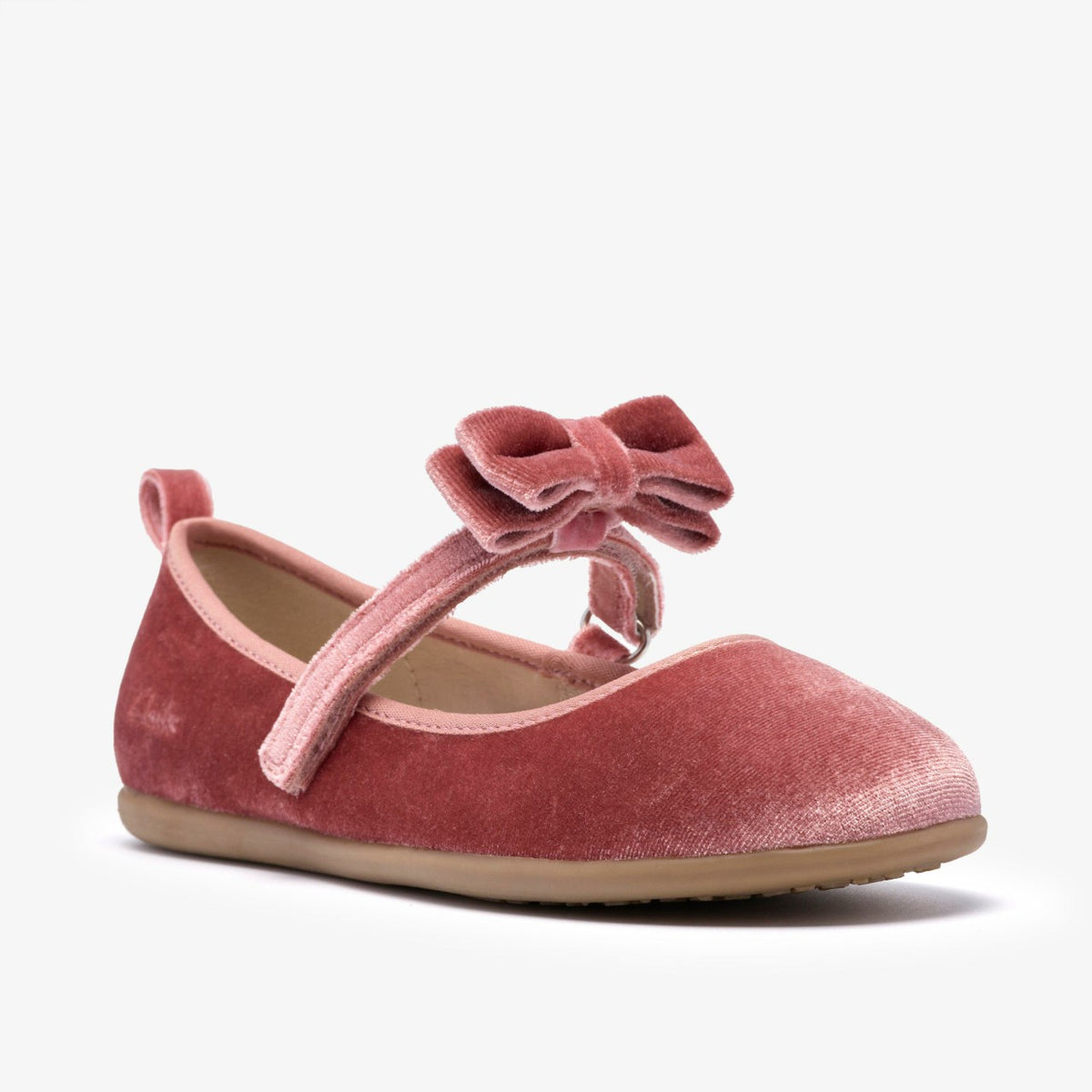 Clarks Kids Charm Bow Kid Dusty Pink