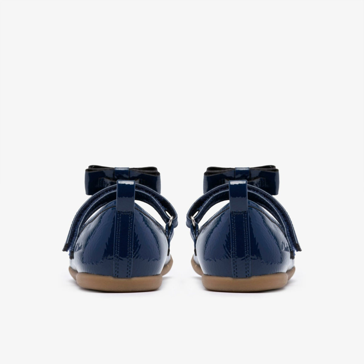 Clarks Kids Charm Bow Kid Navy Patent