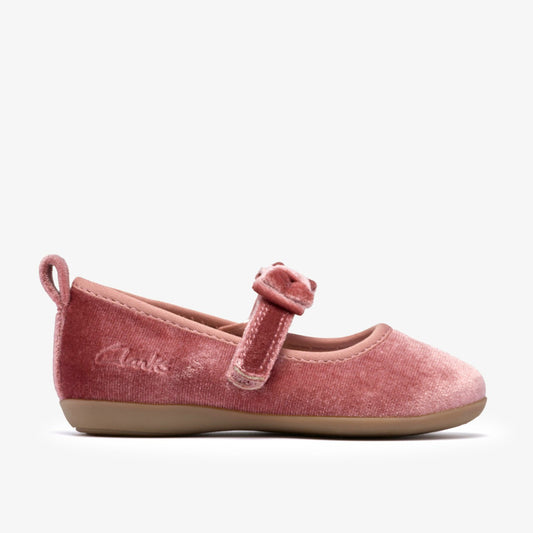 Clarks Kids Charm Bow Toddler Dusty Pink