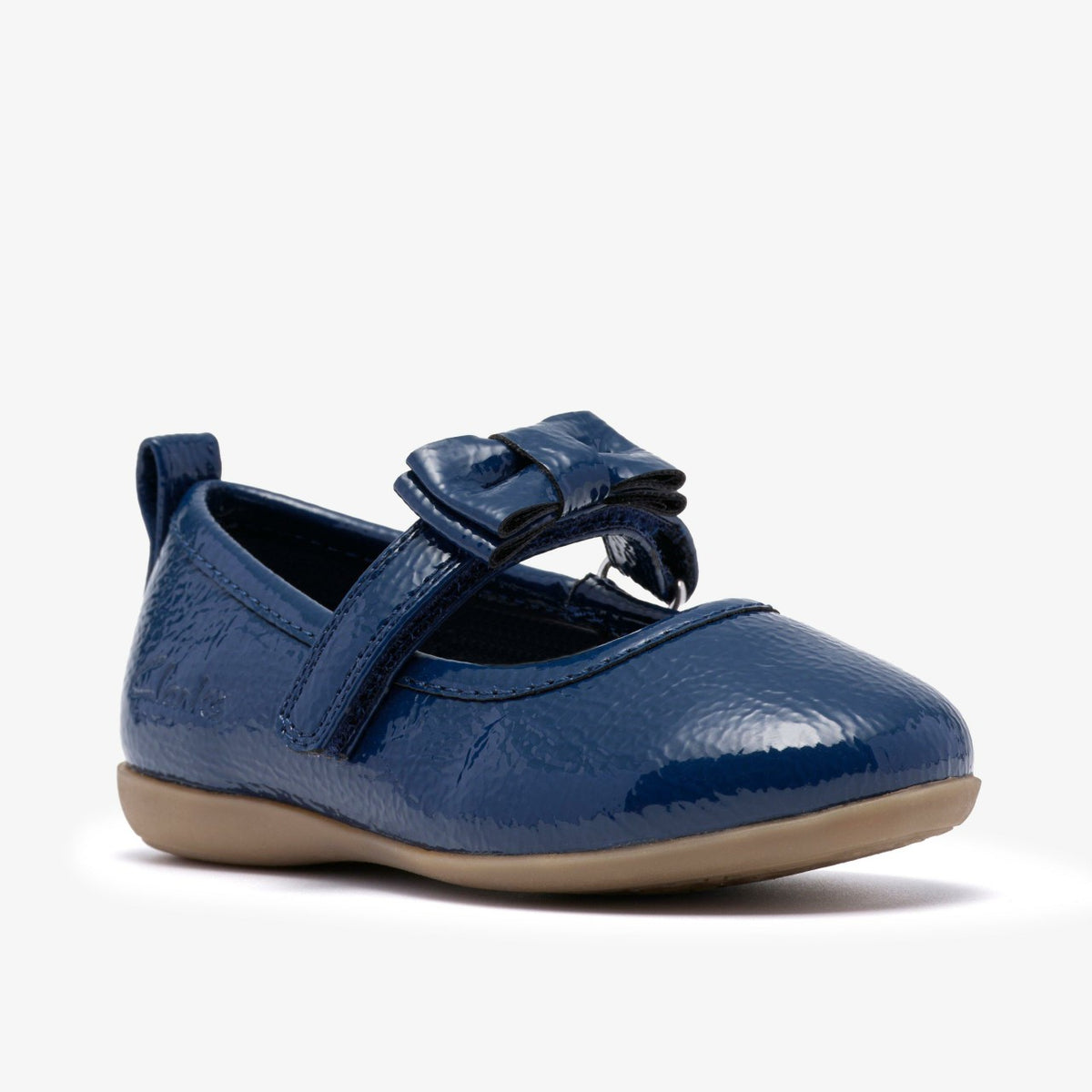 Clarks Babies|Kids Charm Bow Toddler Navy Patent