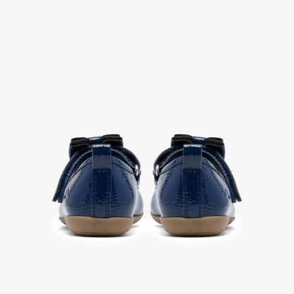 Clarks Babies|Kids Charm Bow Toddler Navy Patent