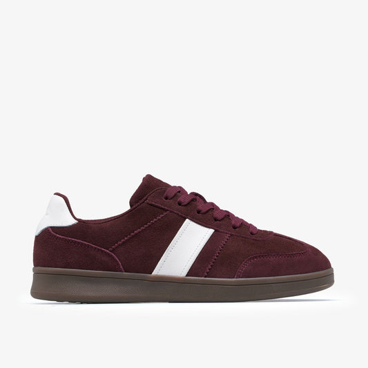 Clarks Women Seco Speed Burgundy Suede