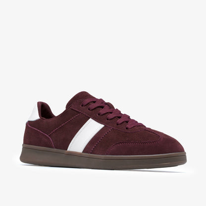 Clarks Women Seco Speed Burgundy Suede