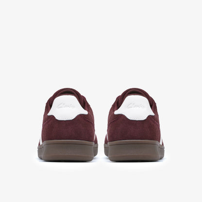 Clarks Women Seco Speed Burgundy Suede