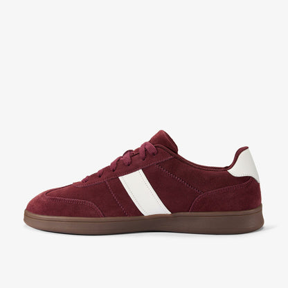 Clarks Men Seco Speed Burgundy Suede