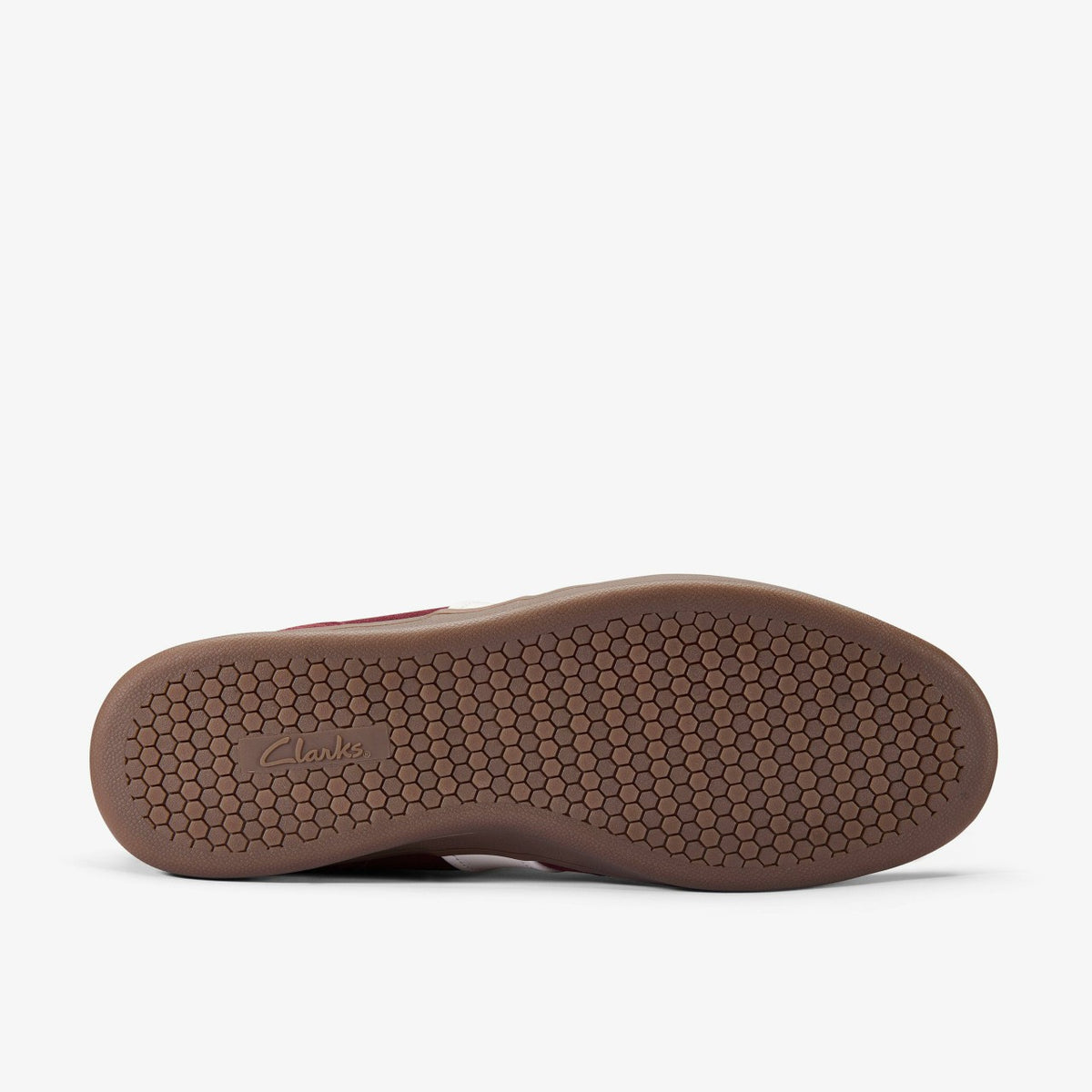 Clarks Men Seco Speed Burgundy Suede