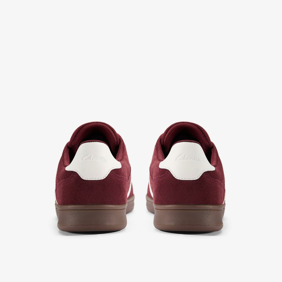 Clarks Men Seco Speed Burgundy Suede