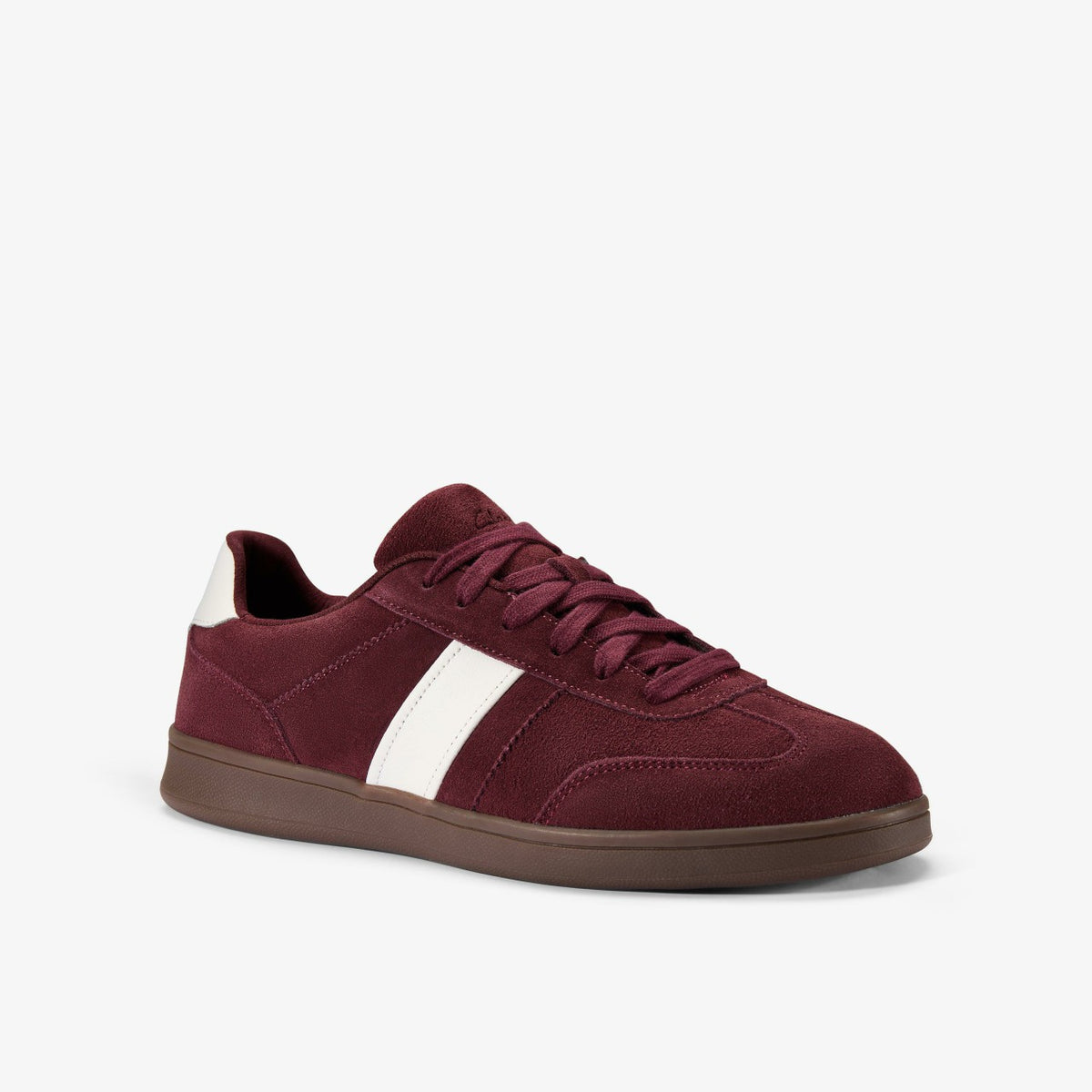 Clarks Men Seco Speed Burgundy Suede