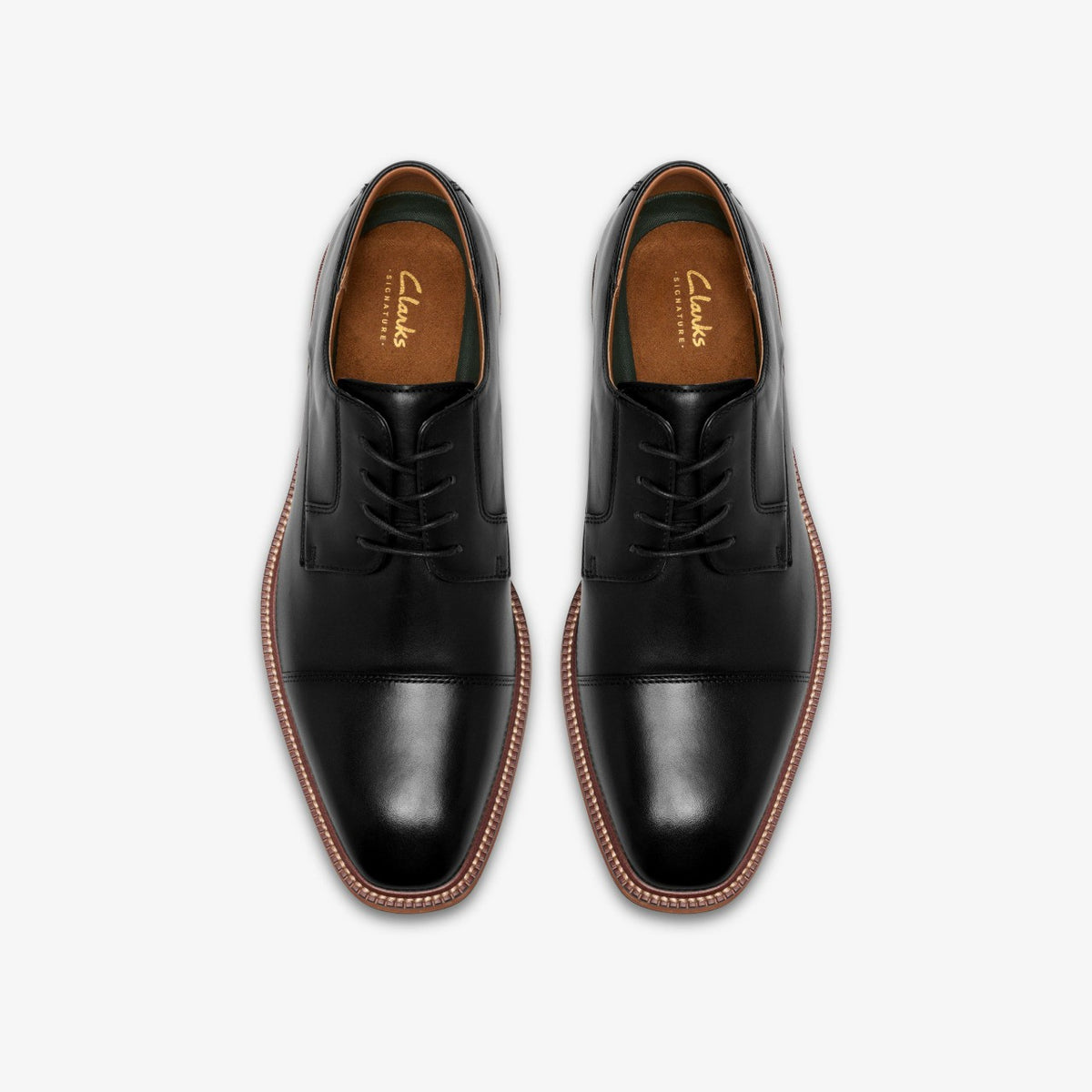 Clarks Men Craft Emile Black Leather