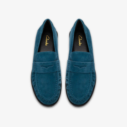 Clarks Women Alixea Walk Teal Suede