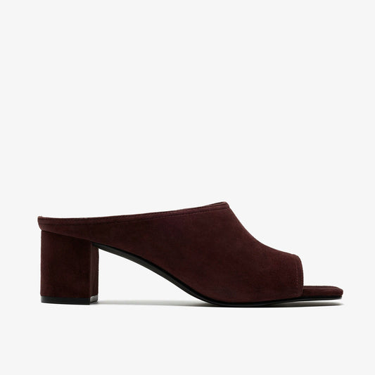 Clarks Women Siray Mule Dark Brown Suede