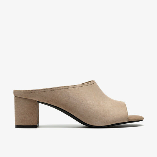 Clarks Women Siray Mule Mushroom Suede
