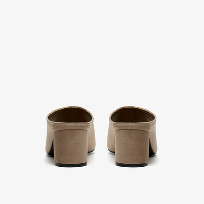 Clarks Women Siray Mule Mushroom Suede