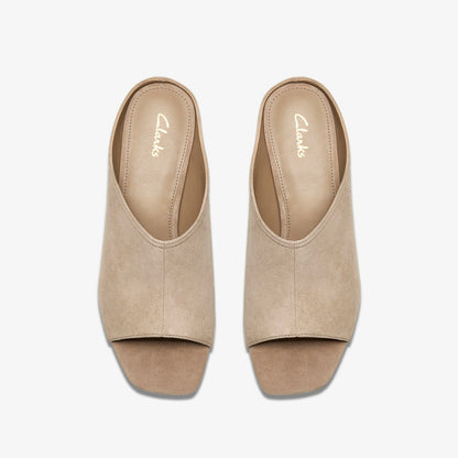 Clarks Women Siray Mule Mushroom Suede