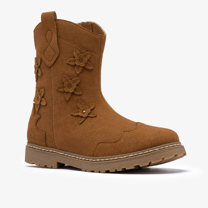 Clarks Kids Adelaide Mid Kid Tan