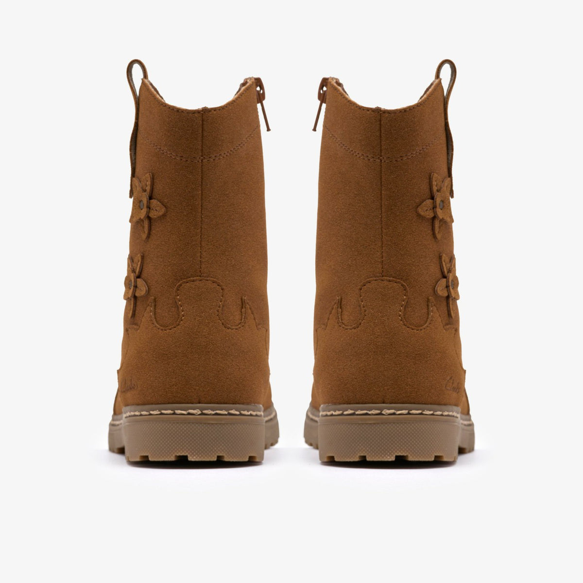 Clarks Kids Adelaide Mid Kid Tan