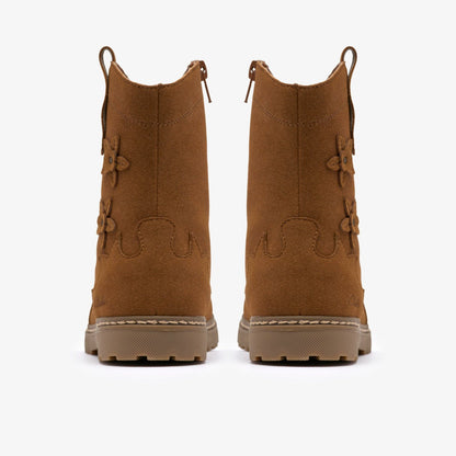 Clarks Kids Adelaide Mid Kid Tan