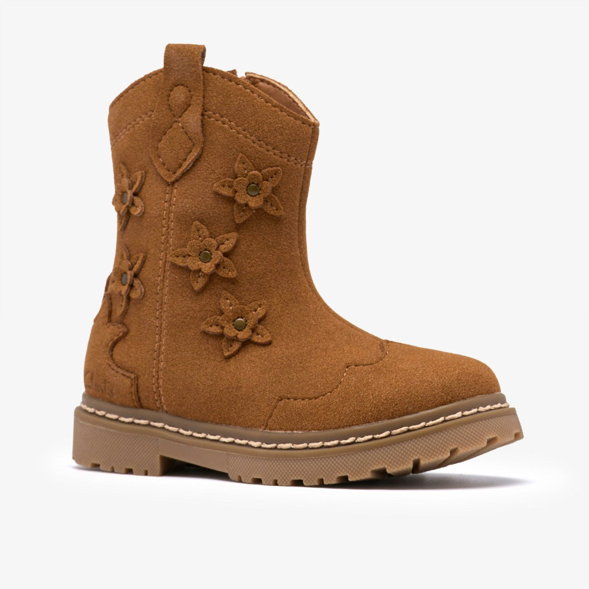 Clarks Kids Adelaide Mid Toddler Tan
