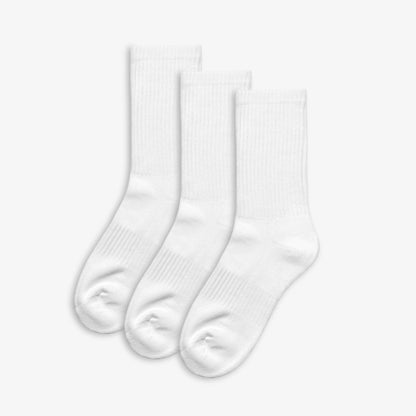 Clarks Kids School Socks Junior Size 4-6.5 White
