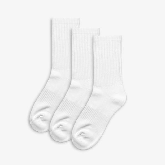 Clarks Kids School Socks Junior Size 4-6.5 White