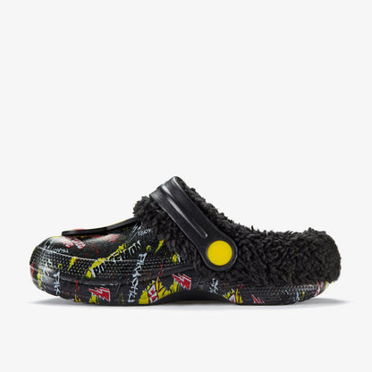Clarks Kids Pika Clog Warm Lined Kid Black Combination