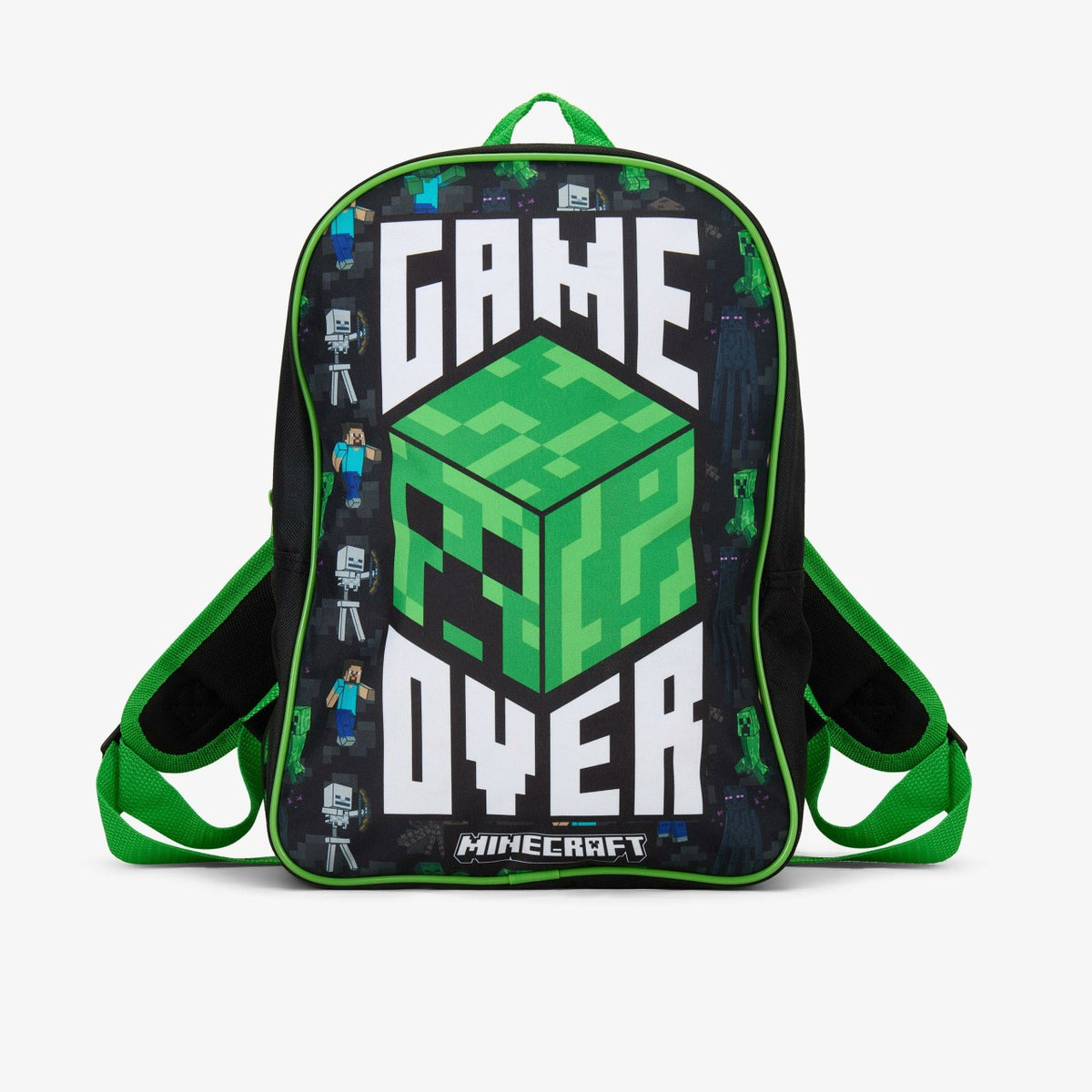 Clarks Kids Minecraft GO Backpack Black/Green