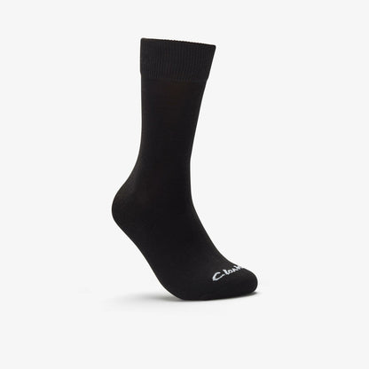 Clarks Men 3 Pack Socks Size 6-11 Black Black