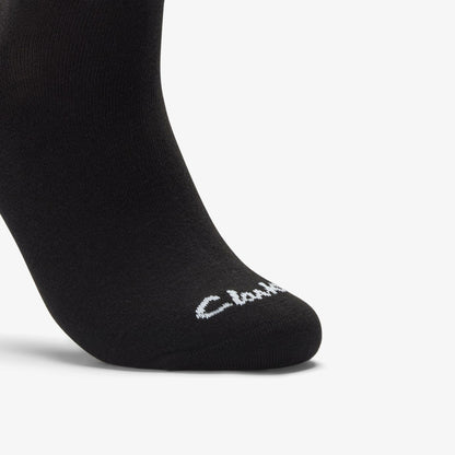 Clarks Men 3 Pack Socks Size 6-11 Black Black