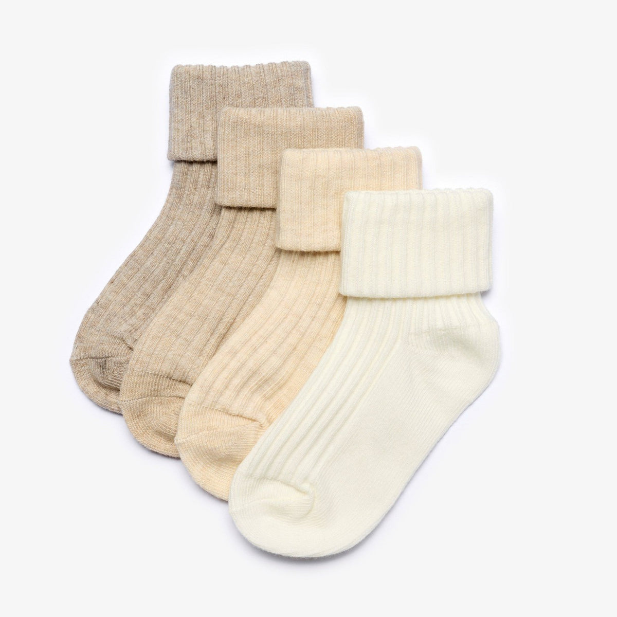 Clarks Kids Beige Socks 4 Pack 6-12 months Beige Combination