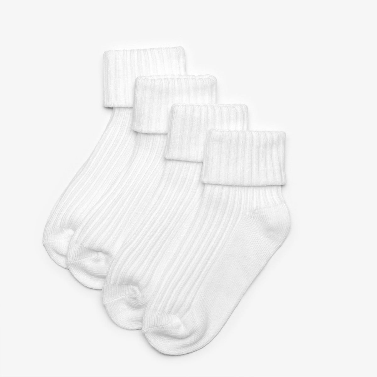 Clarks Kids White Socks 4 Pack 1 - 2 Years White