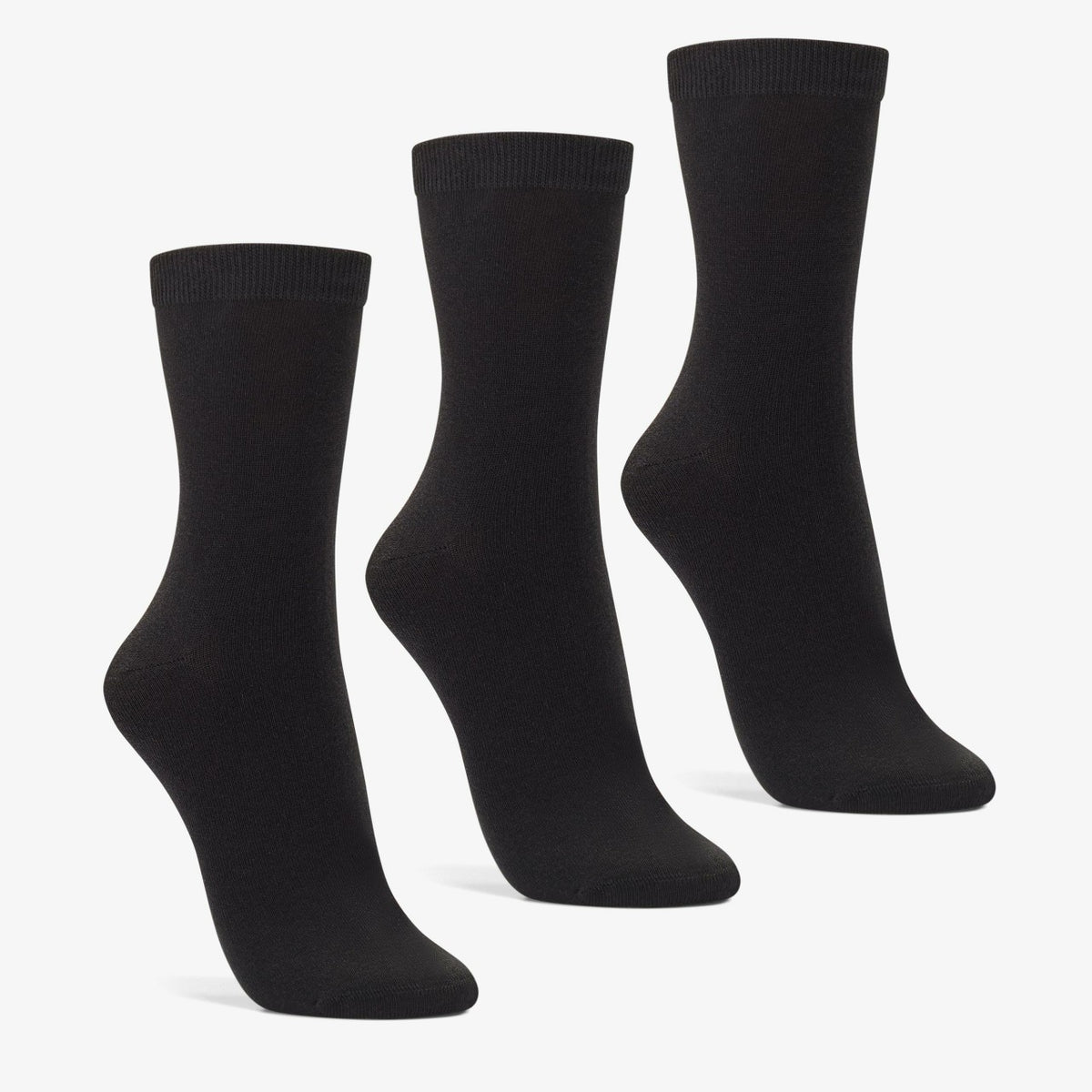 Clarks Women 3 Pack Socks Size 2-8 Black Black