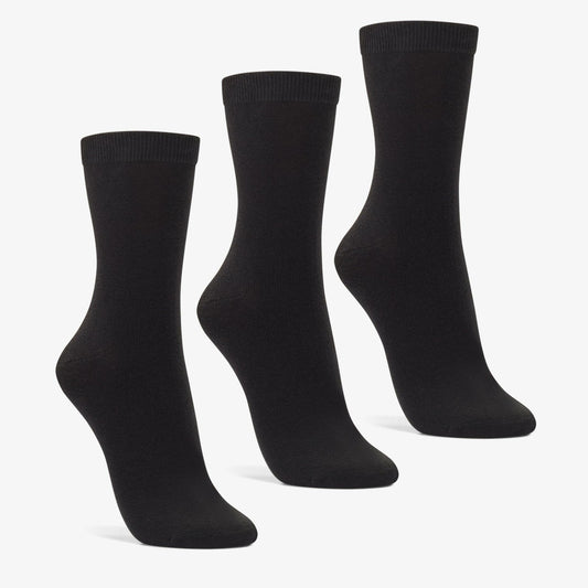 Clarks Women 3 Pack Socks Size 2-8 Black Black