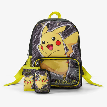Clarks Kids Pokemon Backpack Set Black Combination